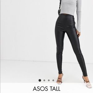 ASOS Tall Faux Leather Pants